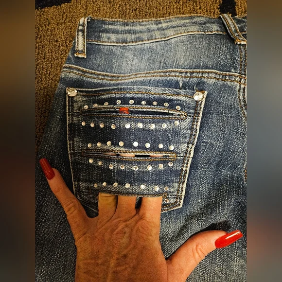 Platinum Plush slit front jeans - Picture 11 of 13